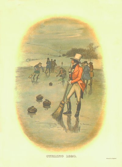 Curling, 1820, c1910. de Tom Browne