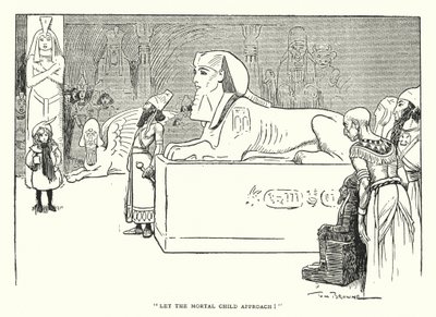 "Deixem a criança mortal aproximar-se!" (litho) de Tom Browne