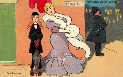 Minha esposa não me deixa (chromolitho) de Tom Browne