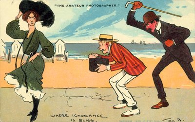 O fotógrafo amador (litografia a cores) de Tom Browne