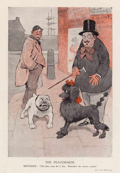 O Pacificador (litografia a cores) de Tom Browne