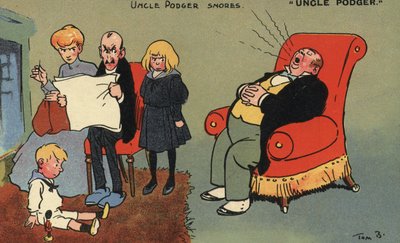 O tio Podger ressona (cor litho) de Tom Browne
