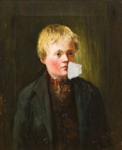 Retrato de um Rapaz (óleo sobre tela) de Tom McEwan
