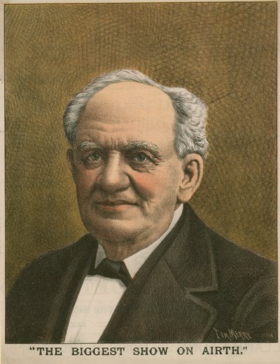 Retrato de PT Barnum, o maior show na airth de Tom Merry