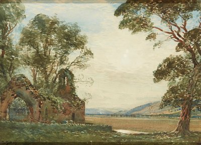 Capela Velha, Carse de Gowrie (aquarela) de Tom Scott