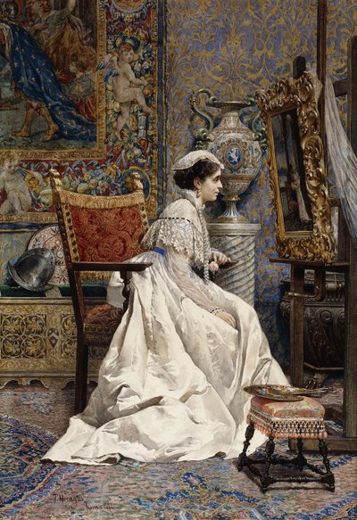 Um belo conhecedor, 1874 de Tomas Moragas y Torras