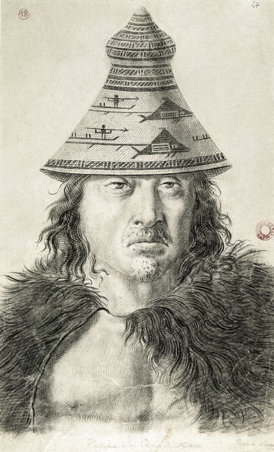 Tlupanamabu, cacique da ilha Nutka (ilha Nootka) de Tomas Suria