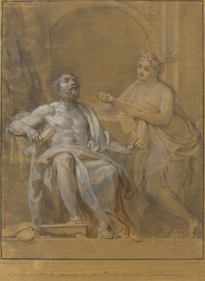 Homero e Calíope de Tommaso Conca