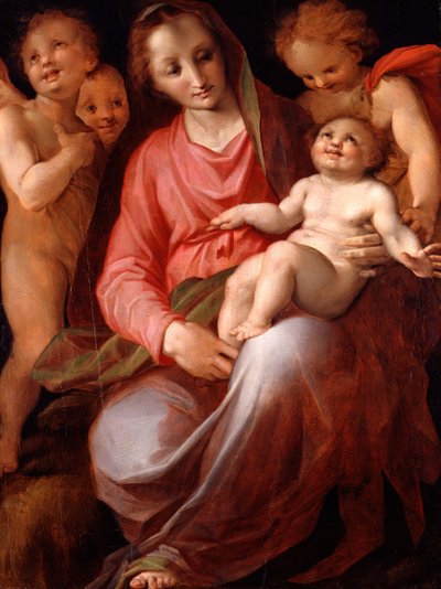 Madonna e criança com o infante São João, 1570. de Tommaso Manzuoli