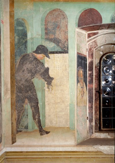 Vida de João Batista: um guarda - Fresco de Tommaso Masolino da Panicale