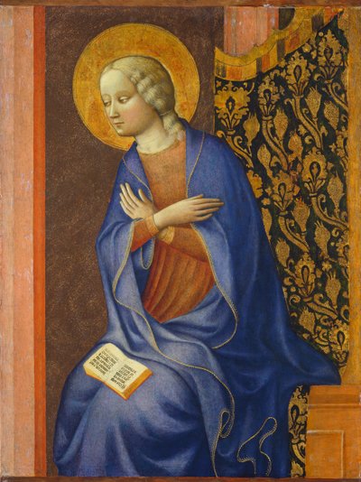 A Virgem Anunciate, c. 1430 (têmpera no painel) de Tommaso Masolino da Panicale