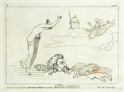(2) Ilíada de Flaxman, 1793, gravada em 1795, 185 x 251 mm de Tommaso Piroli