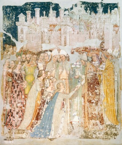 A chegada de Santa Úrsula a Roma de Tommaso da Modena