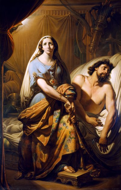 Judith cortando a cabeça de Holofernes (óleo sobre tela) de Tommaso de Vivo