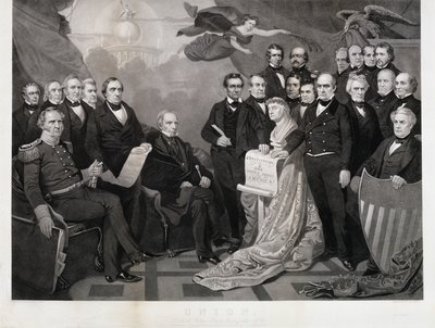 União, c. 1861 (gravura em papel tecido) de Tompkins Harrison (after) Matteson