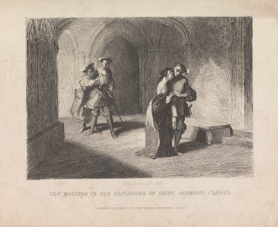 O Encontro nos Claustros da Capela de São Jorge de Tony Johannot