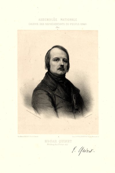 Edgar Quinet por Toullion de Tony Toullion
