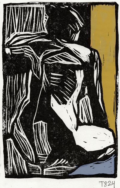 Figura abstrata expressiva de Tore Bahnson