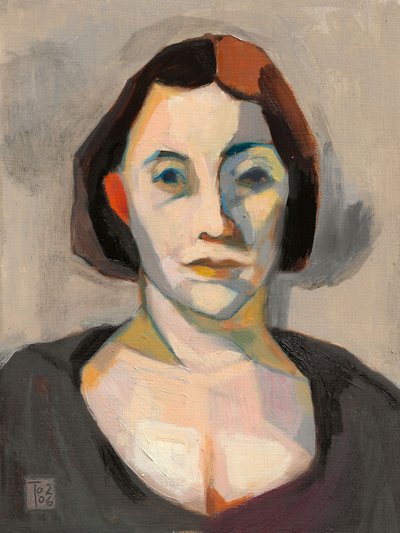 Retrato expressivo de uma mulher de Tore Bahnson