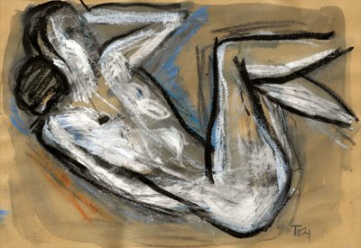 Estudo de figura expressiva de Tore Bahnson