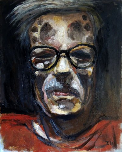 Retrato de um homem sombrio de Tore Bahnson