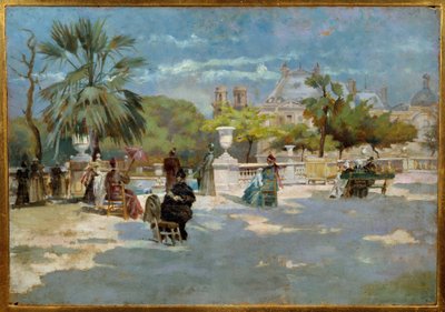 Paisagem da Pintura Midi por Torello Ancillotti (1843-1899) Século XIX Museu de Arte Moderna de Florença de Torello Ancillotti