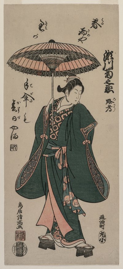 Segawa Crisântemo Onna de Torii Kiyomitsu