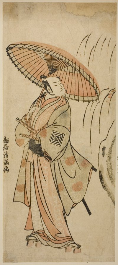 O ator Ichikawa Komazo II de Torii Kiyomitsu I