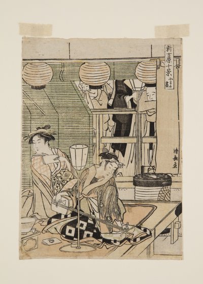 (impressão em bloco de madeira a cores) de Torii Kiyonaga