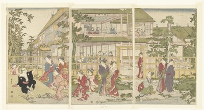 A brincar aos cegos de Torii Kiyonaga