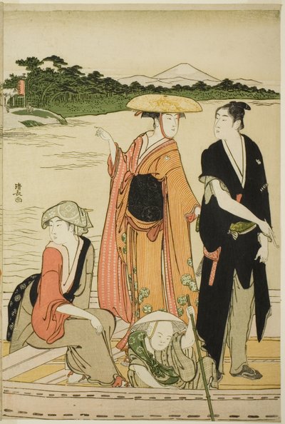 Balsa no Rio Rokugo de Torii Kiyonaga