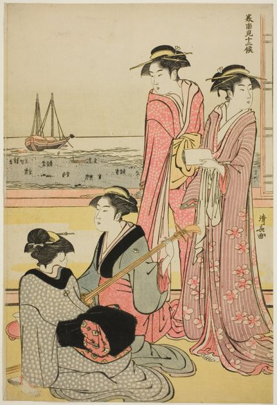 O Quarto Mês, da série "Doze Meses no Sul (Minami juni ko)" de Torii Kiyonaga