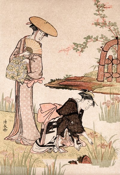 Iris Garden, c1775-1815. de Torii Kiyonaga
