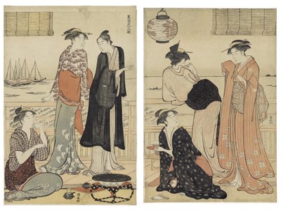 O sexto mês, da série Doze meses no sul de Torii Kiyonaga
