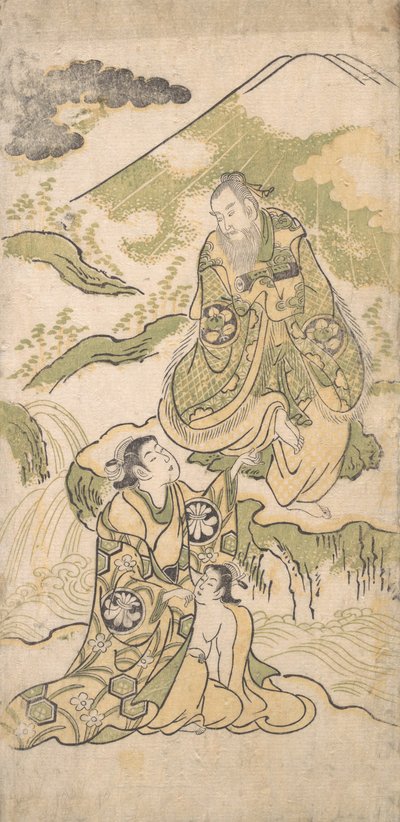 Cena de um Drama, ca. 1749. de Torii Kiyonobu I