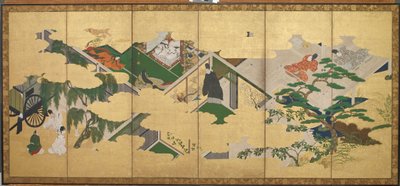 <em>O Conto de Genji</em>, capítulo 2: a visita do Príncipe Genji a Utsusemi de Tosa Mitsuoki