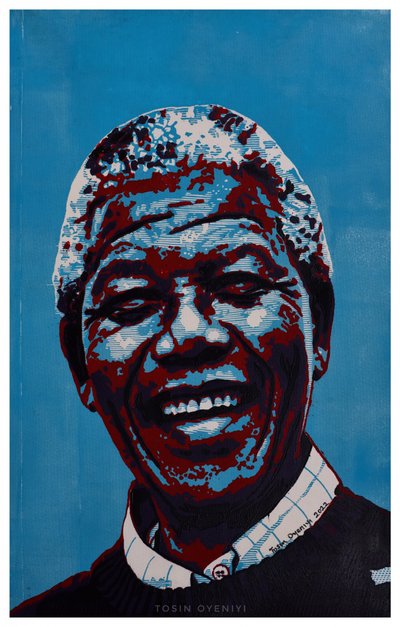 Retrato alegre em estilo Pop Art de Tosin Oyeniyi