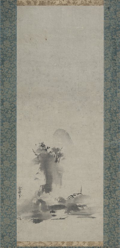Haboku, paisagem de tinta espirrada de Toyo Sesshu