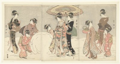 Bola de neve de Toyokuni (II) , Utagawa