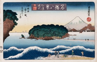"Clearing Weather, Enoshima", da série "Oito vistas de lugares famosos" de Toyokuni II