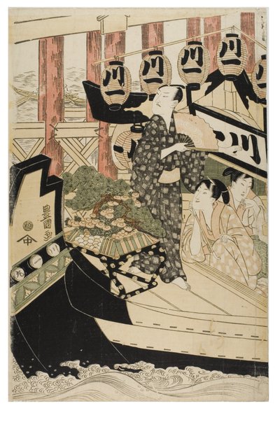 Atores nos Doze Meses de Toyokuni Utagawa