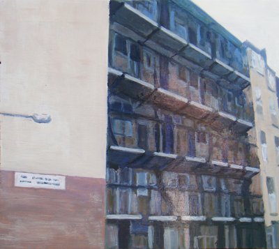 Um sítio para viver 20, 2011 (óleo sobre contraplacado) de Trevor Burgess