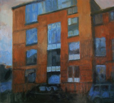 Um lugar para viver 21, 2011 (óleo sobre contraplacado) de Trevor Burgess