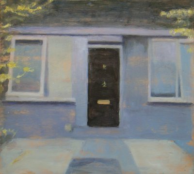 Um lugar para viver 2, 2010 (óleo sobre contraplacado) de Trevor Burgess