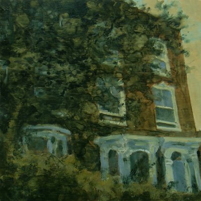 Um sítio para viver 35, 2012 (óleo sobre contraplacado) de Trevor Burgess