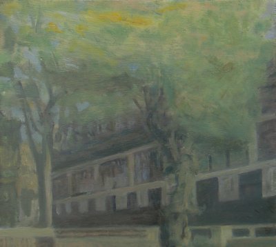 Um lugar para viver 3, 2010 (óleo sobre contraplacado) de Trevor Burgess