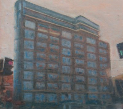 Um lugar para viver 6, 2010 (óleo sobre contraplacado) de Trevor Burgess