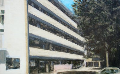 Um lugar para viver 9, 2011 (óleo sobre contraplacado) de Trevor Burgess