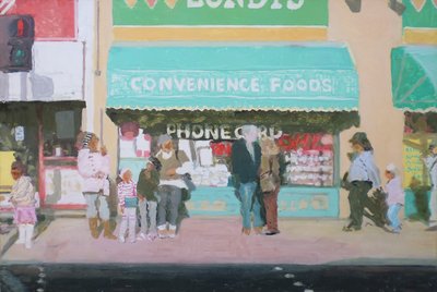 Luz da tarde de inverno, 2013 (óleo sobre tábua) de Trevor Burgess