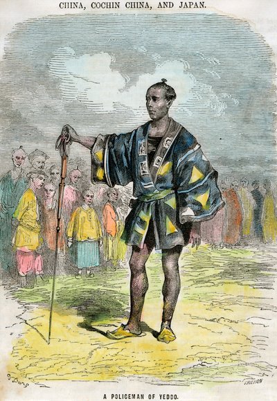 Um policial de Yeddo Edo, Japão, c1880 de Trichon